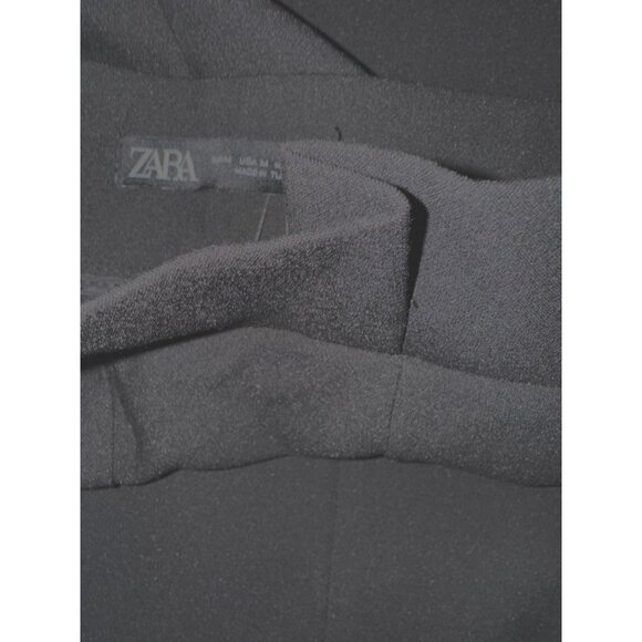 NWT ZARA Medium Black Trousers Polyester & Viscose - Picture 14 of 15